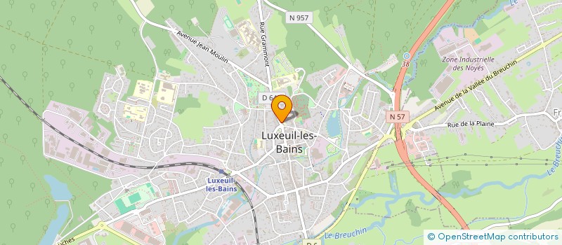 localisation de l'entreprise L.C.B. IMMOBILIER à LUXEUIL-LES-BAINS