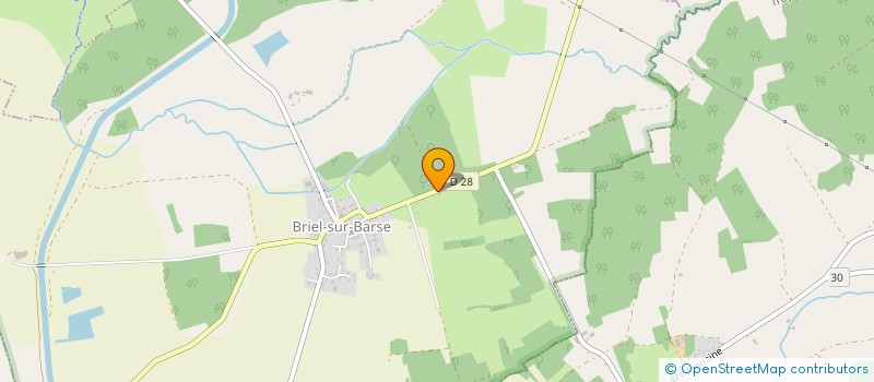 localisation de l'entreprise L.C.B.O.  BRIEL-SUR-BARSE