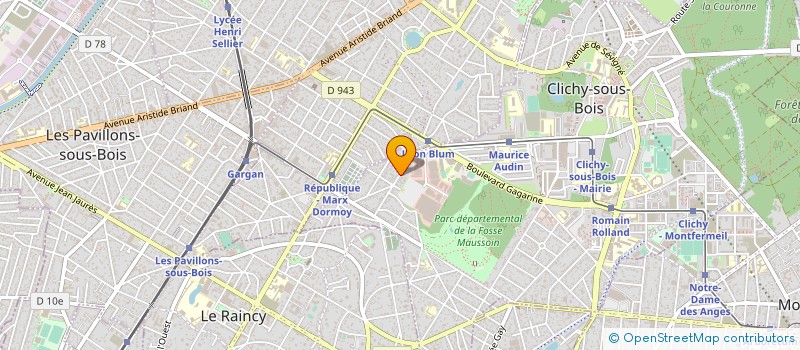 localisation de l'entreprise L C B PLATRERIE à CLICHY-SOUS-BOIS