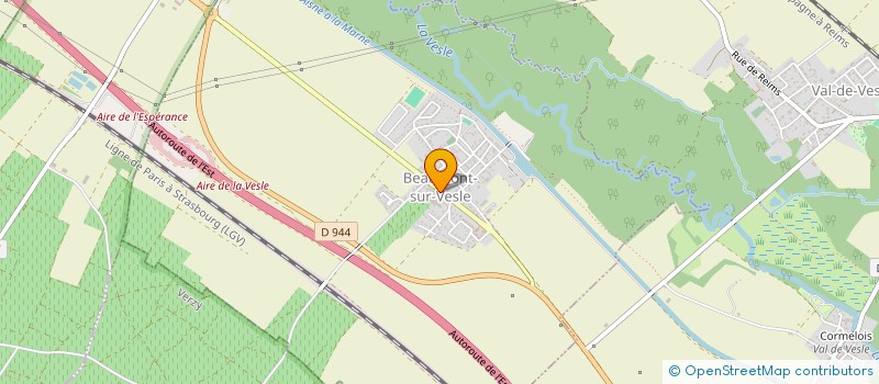 localisation de l'entreprise L.C.B.  RAVALEMENT  BEAUMONT-SUR-VESLE