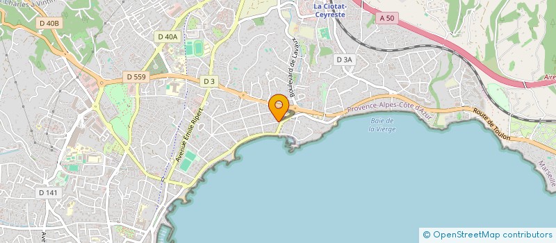 localisation de l'entreprise L.C BEAUMONT à LA CIOTAT