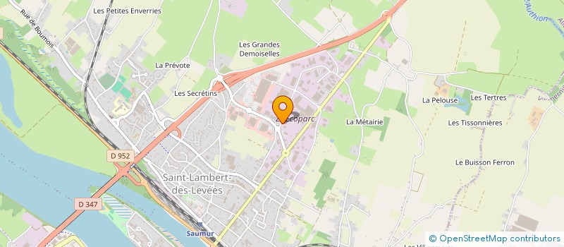 localisation de l'entreprise L C BIO à SAUMUR