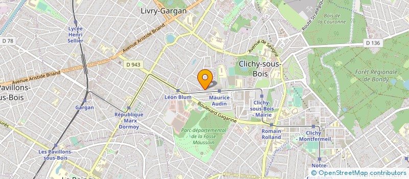localisation de l'entreprise L.C.BOIS à CLICHY-SOUS-BOIS