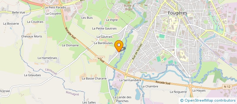 localisation de l'entreprise L.C.C.B.  LECOUSSE