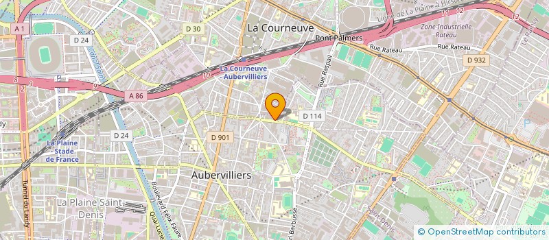 localisation de l'entreprise L C CARROSSERIE à AUBERVILLIERS