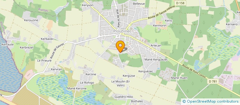 localisation de l'entreprise L. C. CHARPENTE  LANGUIDIC