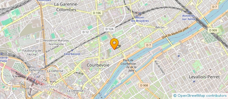 localisation de l'entreprise L.C CONCEPT  COURBEVOIE