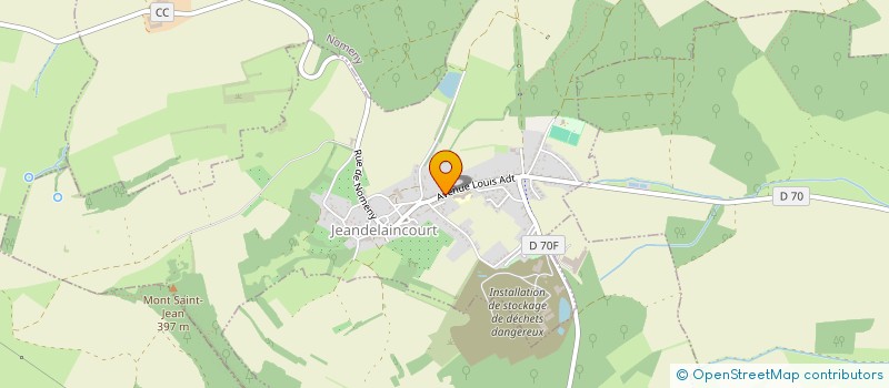 localisation de l'entreprise L.C. CONCEPTION  JEANDELAINCOURT