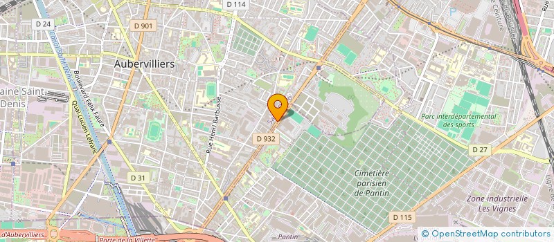 localisation de l'entreprise L&C CONDUITE  AUBERVILLIERS