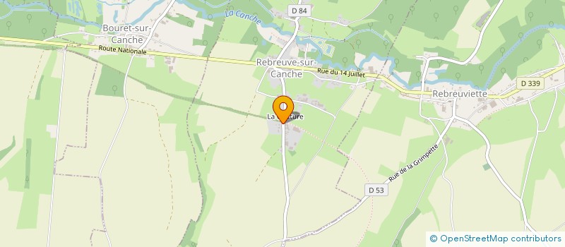 localisation de l'entreprise L.C CONSTRUCTION à REBREUVE-SUR-CANCHE