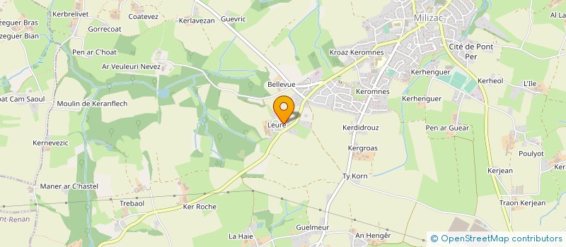 localisation de l'entreprise L.C. COUVERTURE  MILIZAC-GUIPRONVEL