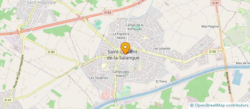 localisation de l'entreprise L.C.D.C  ST LAURENT DE LA SALANQUE