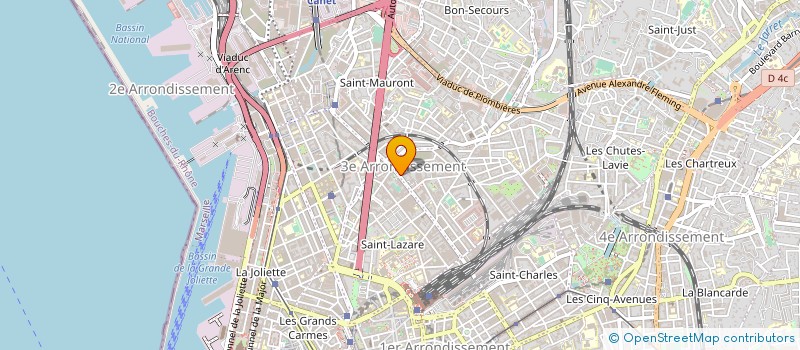 localisation de l'entreprise L.C.D.I BRICOLAGE à MARSEILLE
