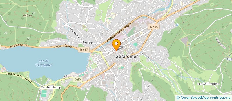 localisation de l'entreprise L.C.D.M  GERARDMER