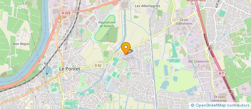 localisation de l'entreprise L.C.E.  LE PONTET