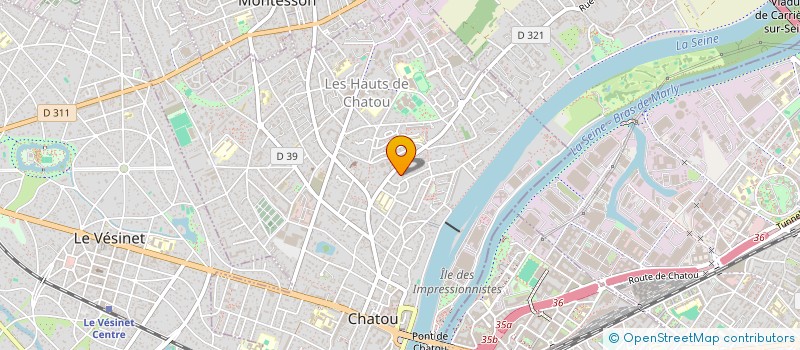 localisation de l'entreprise L.C.F  CHATOU