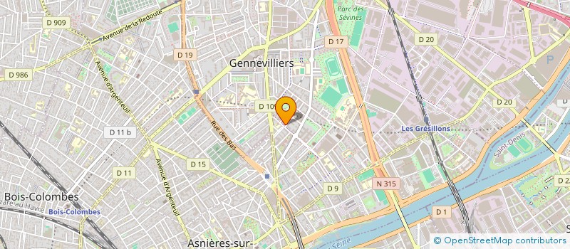 localisation de l'entreprise L C F  GENNEVILLIERS