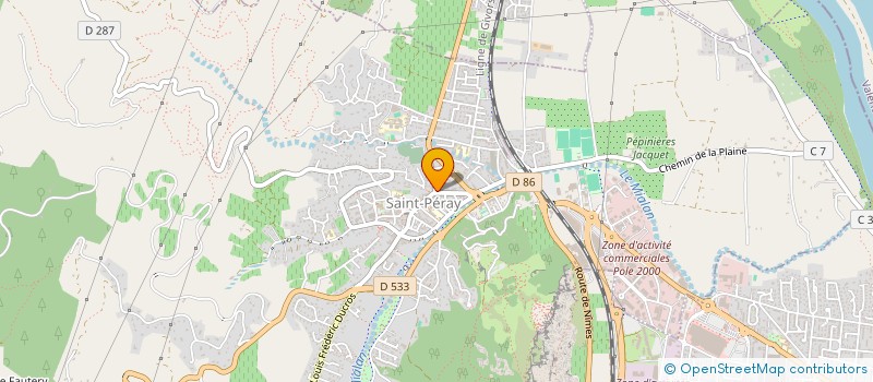 localisation de l'entreprise L.C.F. LECONS DE CONDUITE FRANCAISE à SAINT-PERAY