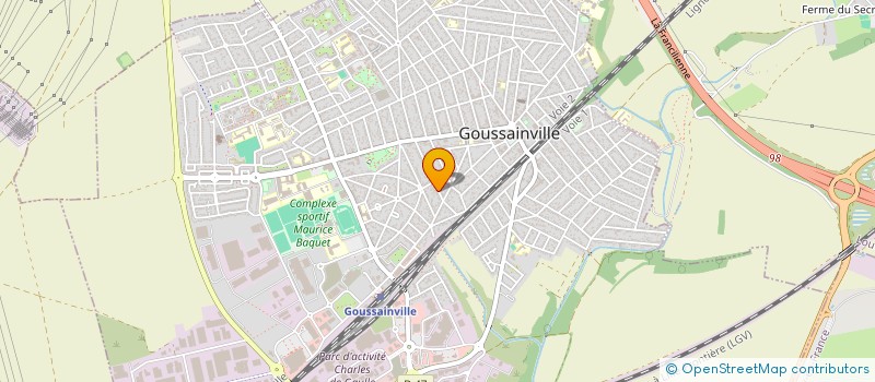 localisation de l'entreprise L. C. F.     ( LES CARRELEURS FRANCILIENS)  GOUSSAINVILLE