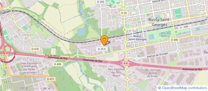 localisation de l'entreprise L C G  BUSSY-SAINT-GEORGES