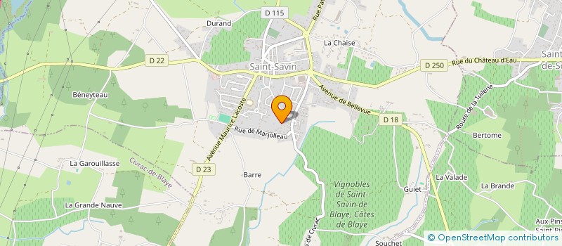 localisation de l'entreprise L.C.G 33 à SAINT-SAVIN