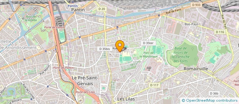 localisation de l'entreprise L C H à PANTIN