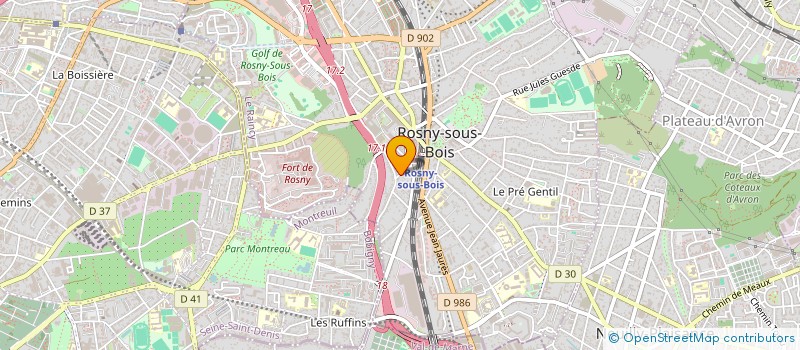 localisation de l'entreprise L.C.I. (LOCATION ET CONSTRUCTION IMMOBILIERES) à ROSNY-SOUS-BOIS