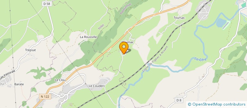 localisation de l'entreprise L.C. IMMO à POLMINHAC