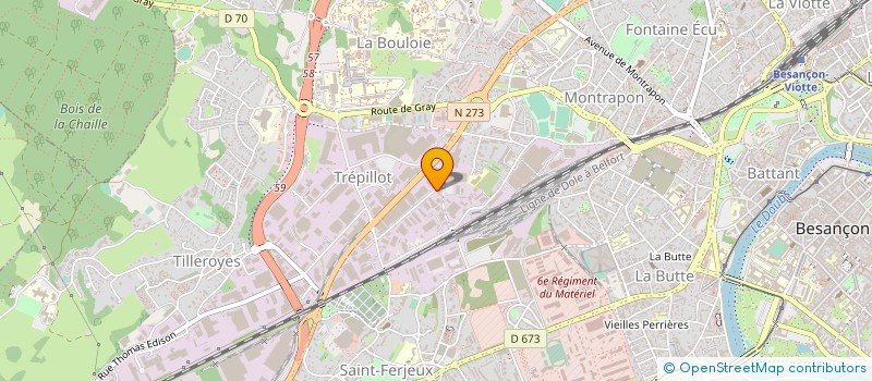 localisation de l'entreprise L & C IMMOBILIER à BESANCON