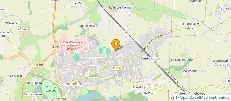 localisation de l'entreprise L.C. INVEST  COMBOURG