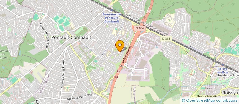 localisation de l'entreprise L.C. INVESTISSEMENT à PONTAULT-COMBAULT