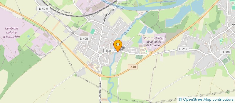 localisation de l'entreprise L.C.L  THIANT