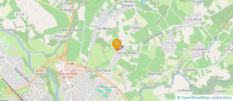 localisation de l'entreprise L.C.M. à CLISSON