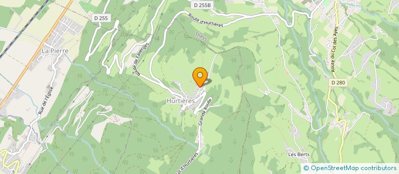 localisation de l'entreprise L.C.M.  CRETS EN BELLEDONNE