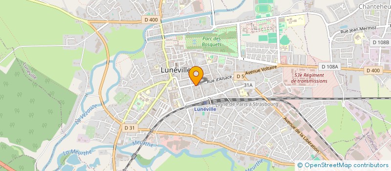 localisation de l'entreprise L.C.M.  LUNEVILLE