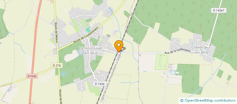 localisation de l'entreprise L.C.M. AGENCEMENTS  LA HOUSSAYE-EN-BRIE