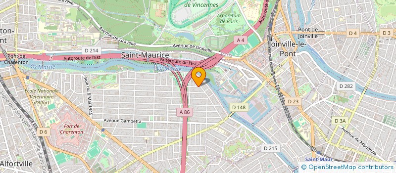 localisation de l'entreprise L.C.M.  DISTRIBUTION  MAISONS-ALFORT