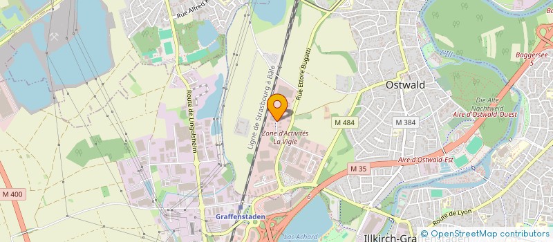 localisation de l'entreprise L.C.M. LOCATION CARROSSERIE MECANIQUE  OSTWALD