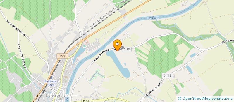 localisation de l'entreprise L.C.N.M.  MONTANS