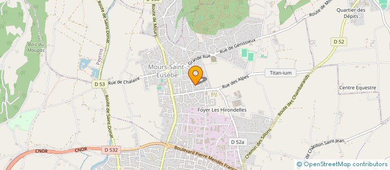 localisation de l'entreprise L.C.O PIERRES ET PAYSAGES  MOURS-SAINT-EUSEBE