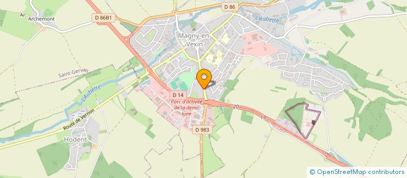 localisation de l'entreprise L C P  MAGNY-EN-VEXIN