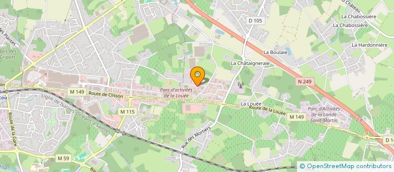 localisation de l'entreprise L.C.P.  HAUTE-GOULAINE