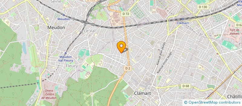 localisation de l'entreprise L.C.P.  CLAMART