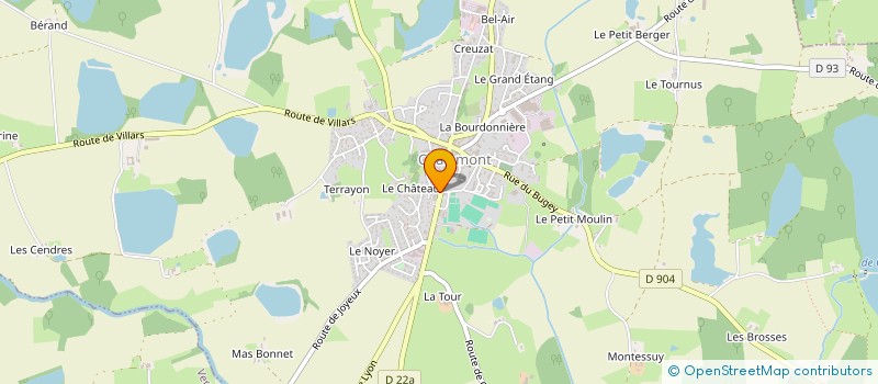 localisation de l'entreprise L C P L  VILLETTE-SUR-AIN