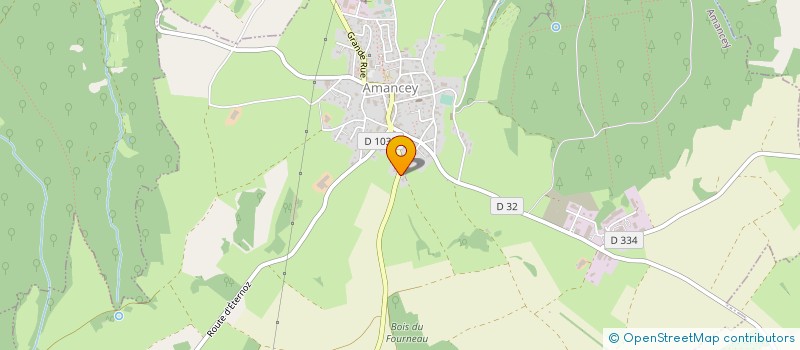 localisation de l'entreprise L.C.P.M.  AMANCEY