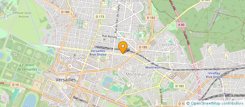 localisation de l'entreprise L C R à VERSAILLES