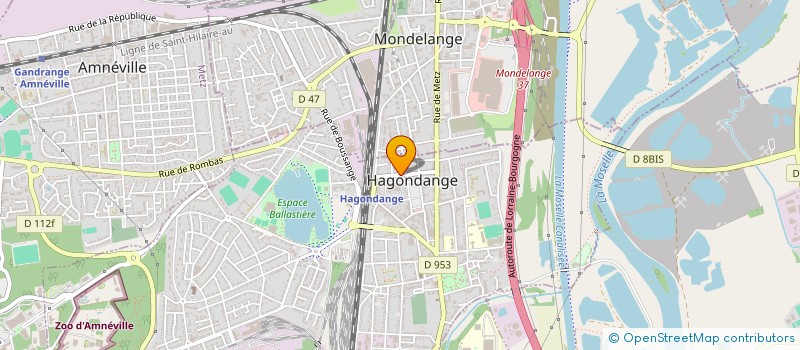 localisation de l'entreprise L.C.R.E. à HAGONDANGE