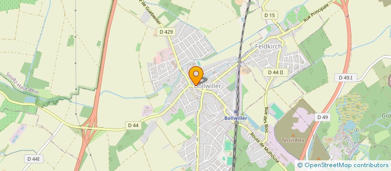 localisation de l'entreprise L.C.S.  BOLLWILLER