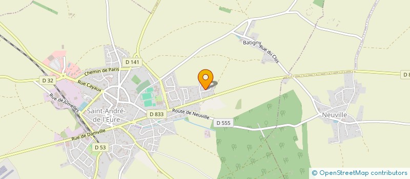 localisation de l'entreprise L.C SERVICES à SAINT-ANDRE-DE-L'EURE