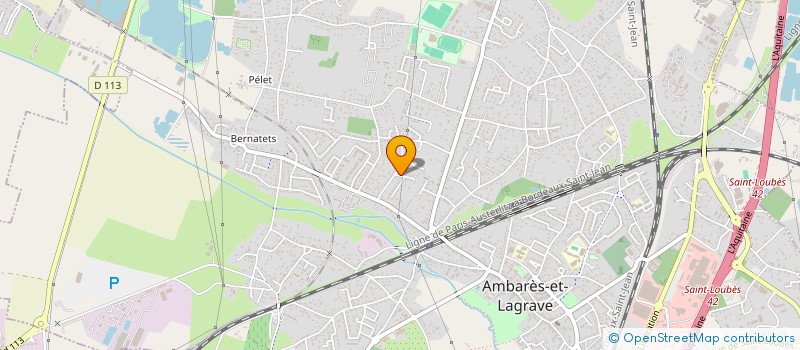 localisation de l'entreprise L.C.T.E.  AMBARES-ET-LAGRAVE